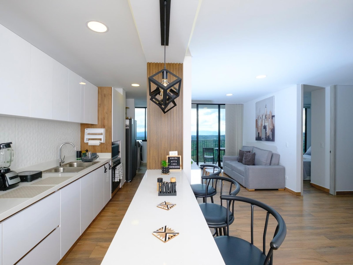 Stylish apt with nice view in the best city area.